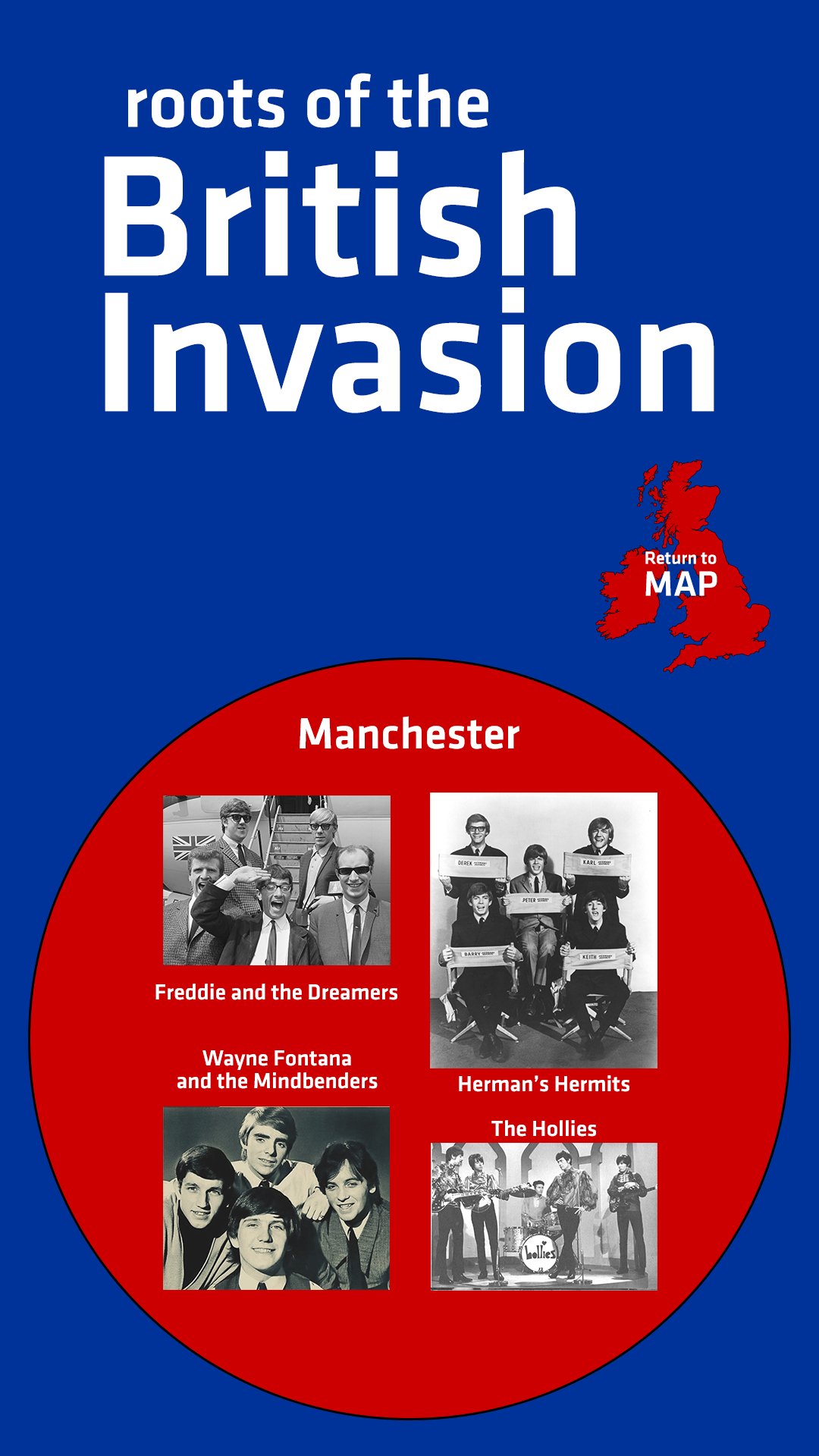 British Invasion Map - Manchester